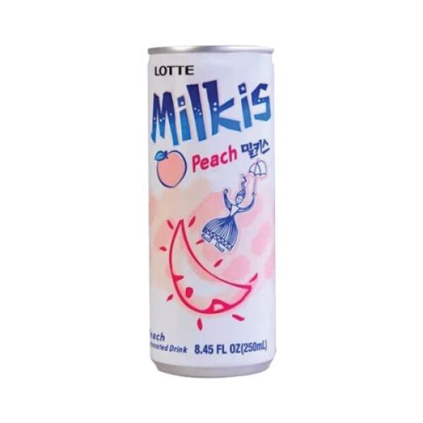 LOTTE Milkis Carbonated Drink (Peach Flavor) 250ml