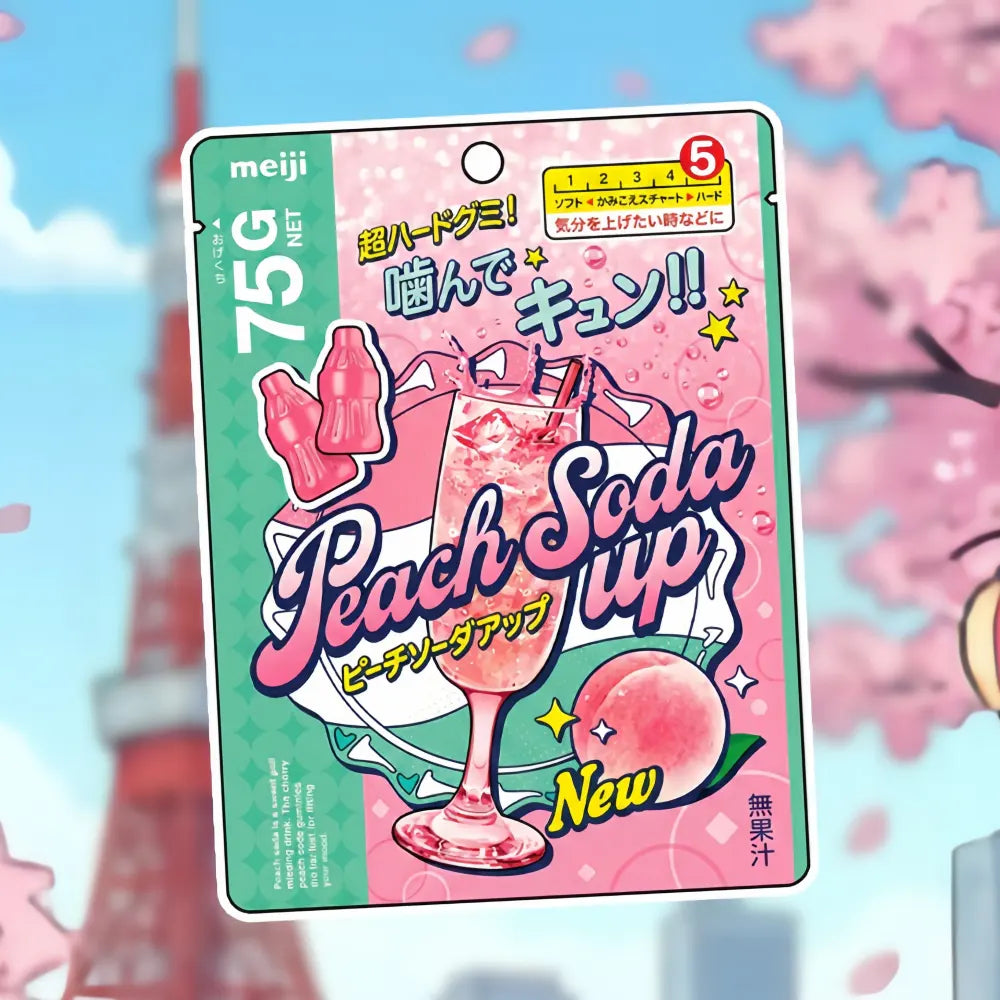 MEIJI Soda Up Candy (Peach Flavor) 75g