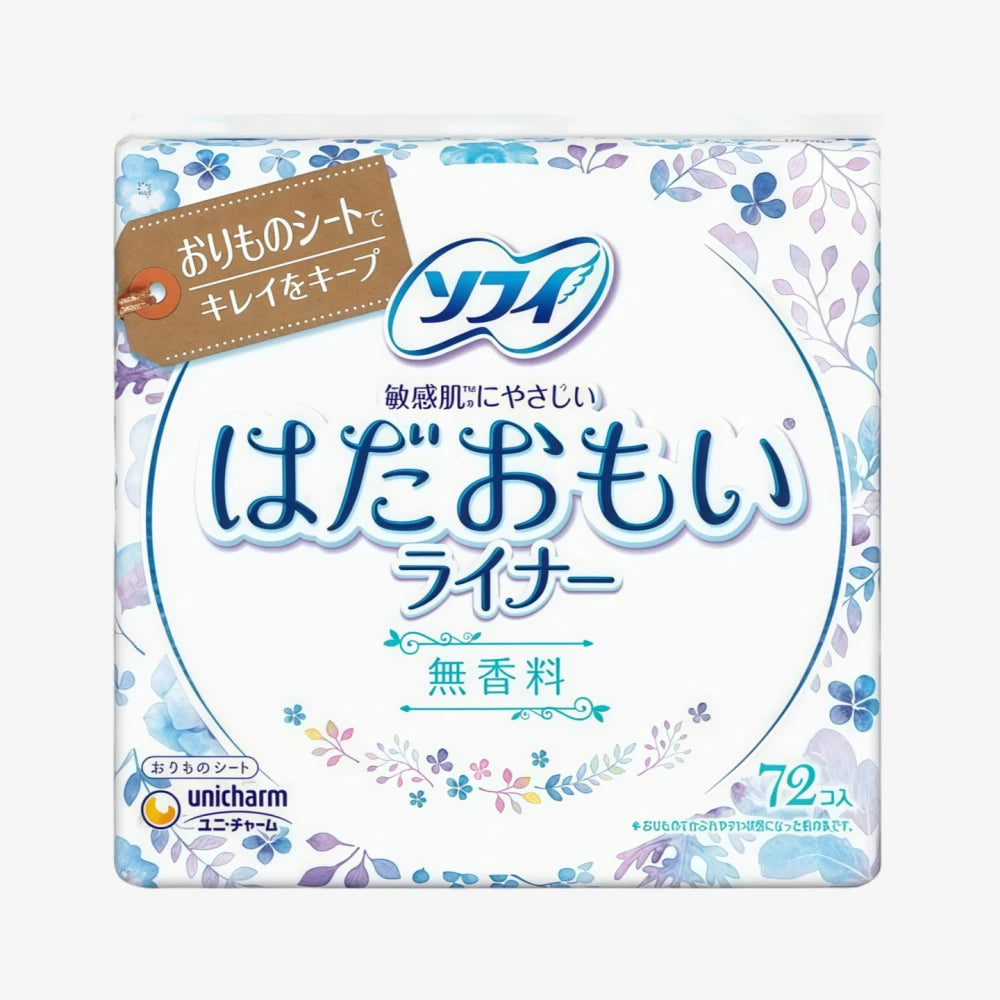 Serviettes hygiéniques UNICHARM sans parfum, paquet de 72.