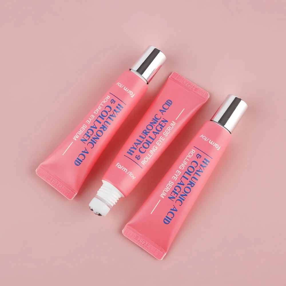 FARM STAY Hyaluronic Acid & Collagen Rolling Eye Serum 25ml