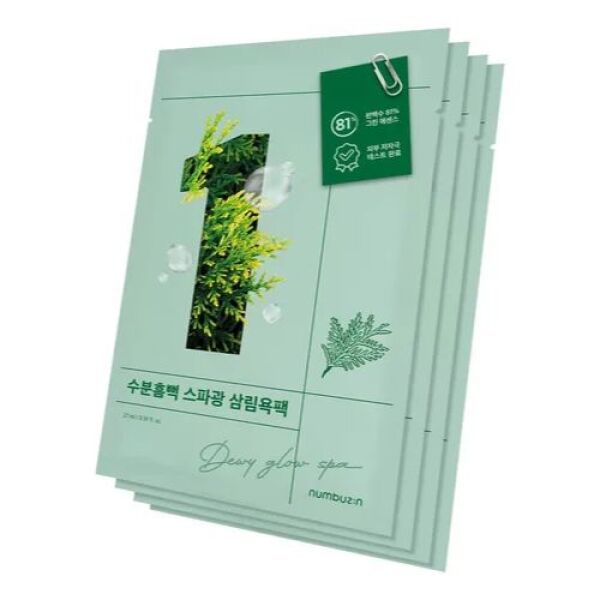 NUMBUZIN NO. 1 Dewy Glow Spa Sheet Mask 4pcs