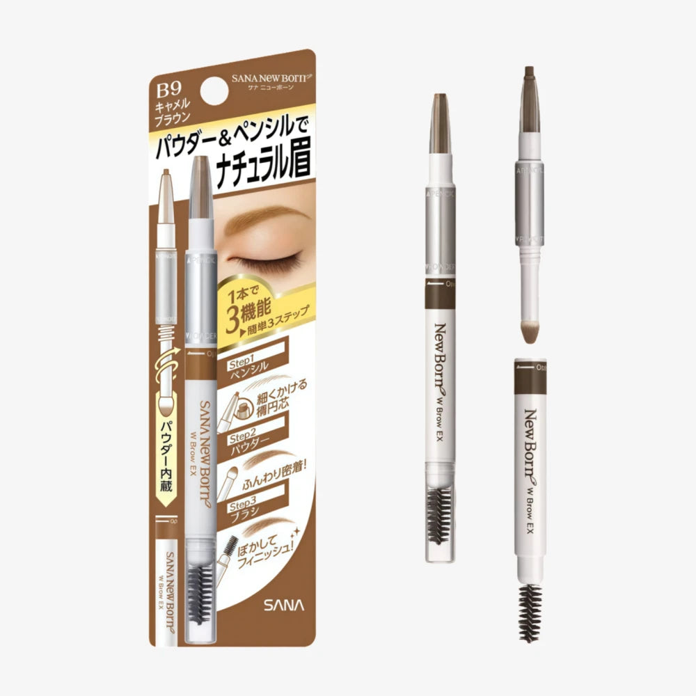 Crayon à sourcils SANA Newborn 3 en 1 B9 Brun Camel