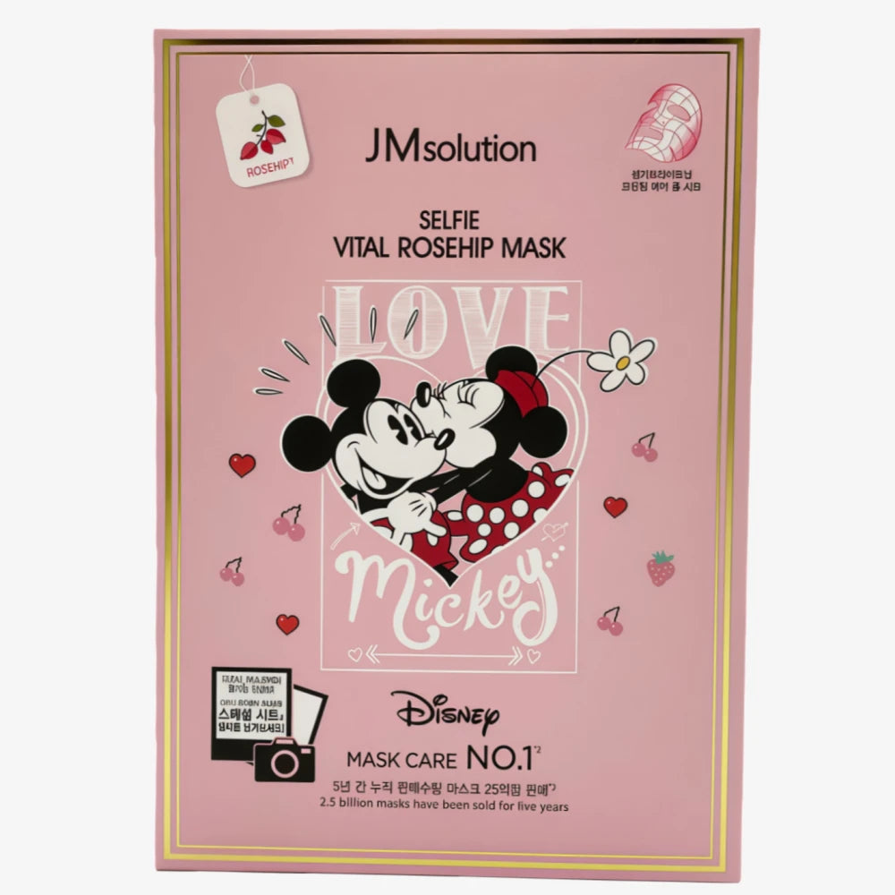 Masque JM SOLUTION Selfie Vital Rosehip Disney (10 pièces)