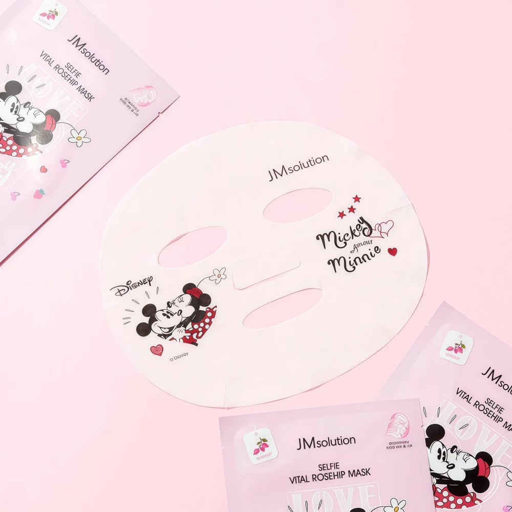 Masque JM SOLUTION Selfie Vital Rosehip Disney (10 pièces)