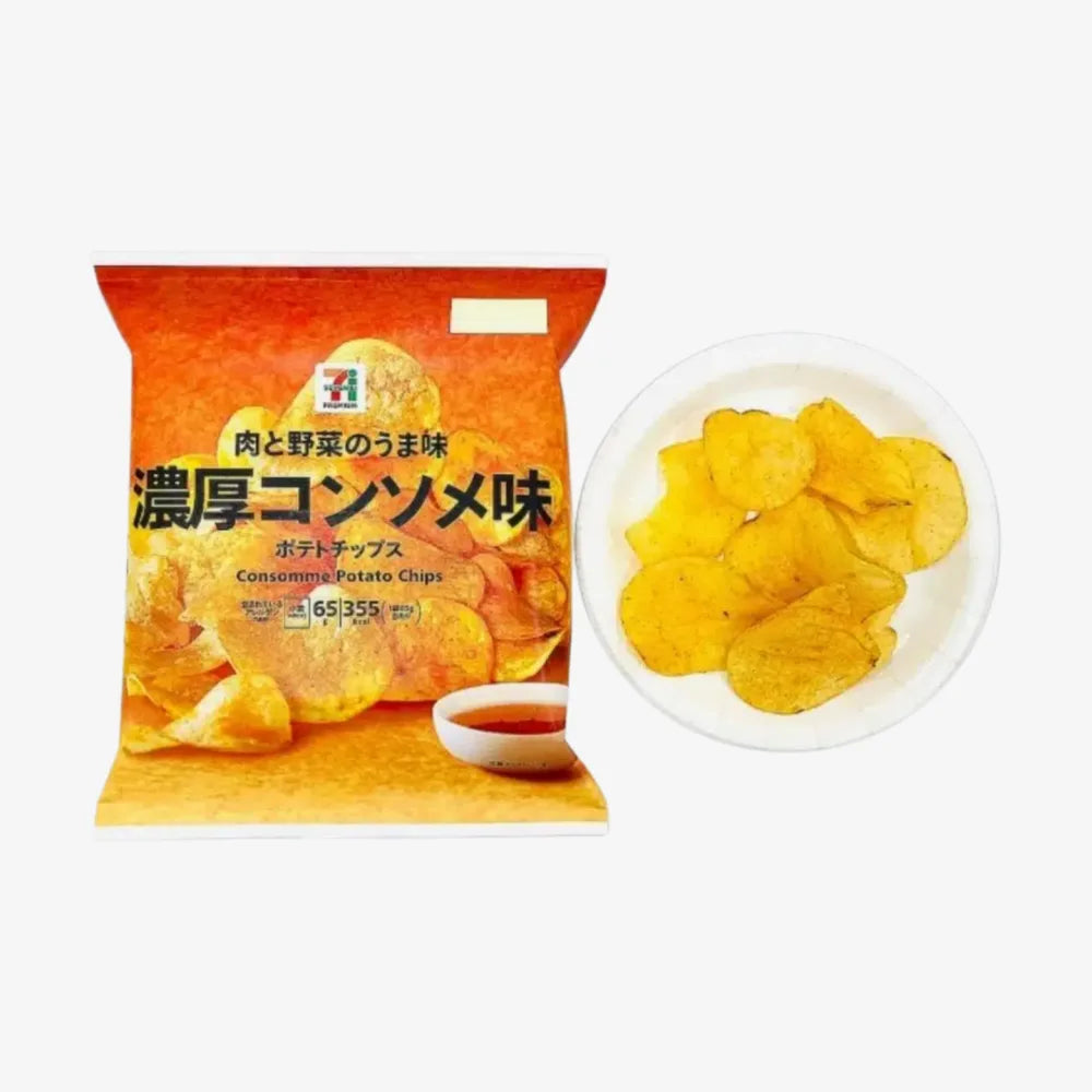 711 Premium Potato Chips (Consomme Flavor) 65g