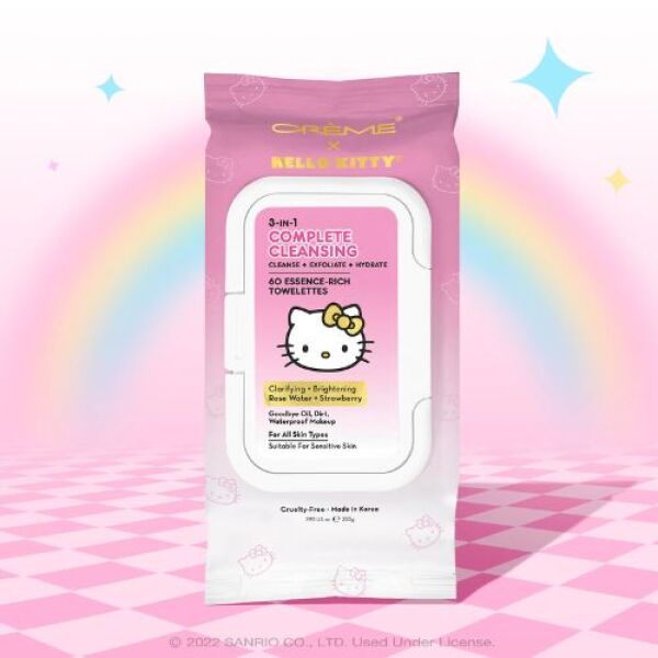 THE CREME SHOP Cleansing Towelettes Strawberry 60pcs