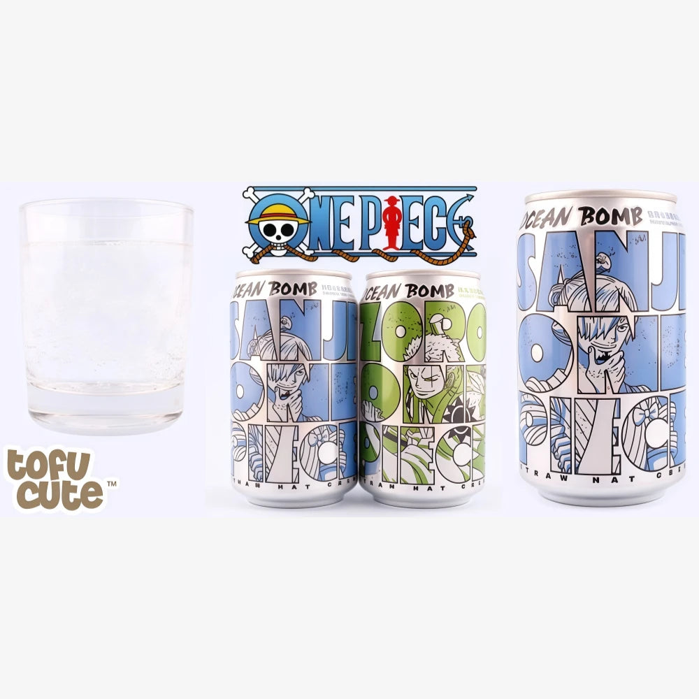 Eau pétillante OCEAN BOMB One Piece (saveur fruits tropicaux) 330 ml