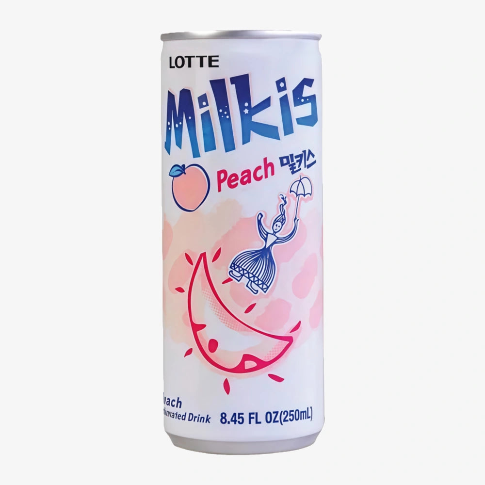 LOTTE Milkis Boisson gazeuse (saveur pêche) 250 ml