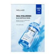 WELLAGE Real Hyaluronic Blue Ampoule Mask (5)