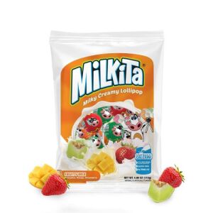 Milkita Lollipop (Mixed Fruit Flavor) 120g