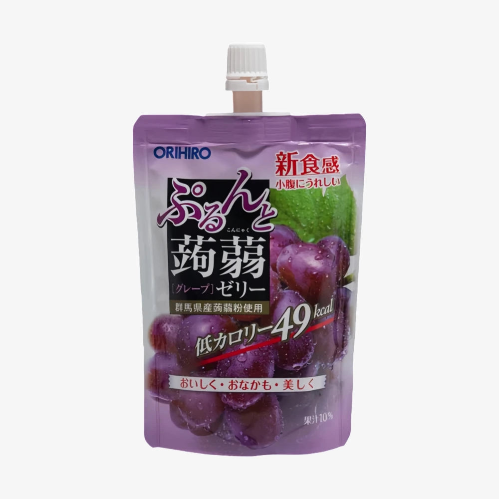 Boisson gélifiée au konjac ORIHIRO, saveur raisin, 130 g