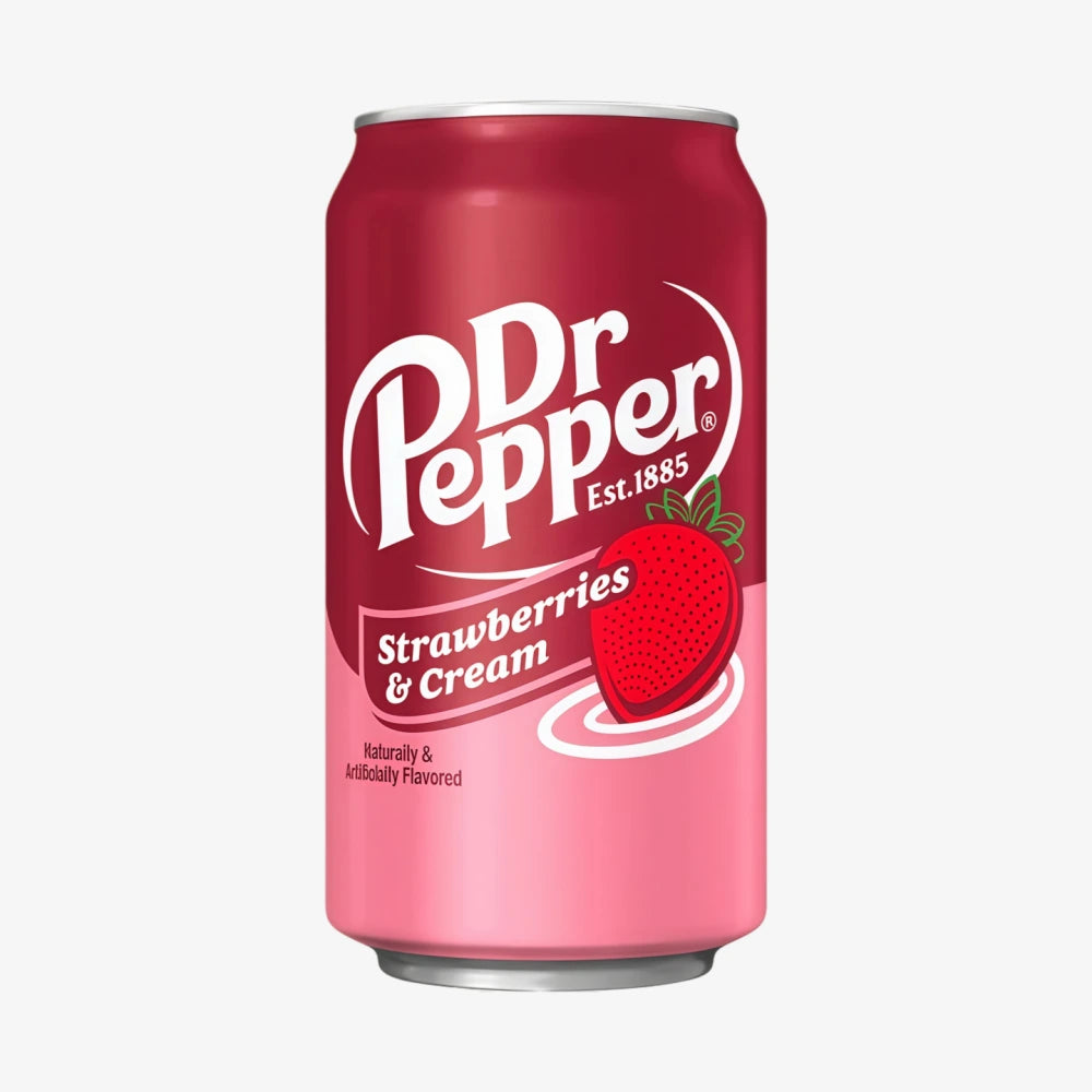 Soda Dr Pepper Fraise et Crème 355 ml