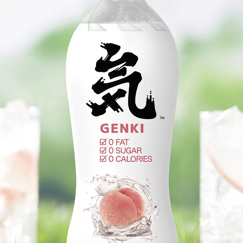 Boissons gazeuses GENKI FOREST (saveur pêche) 480 ml