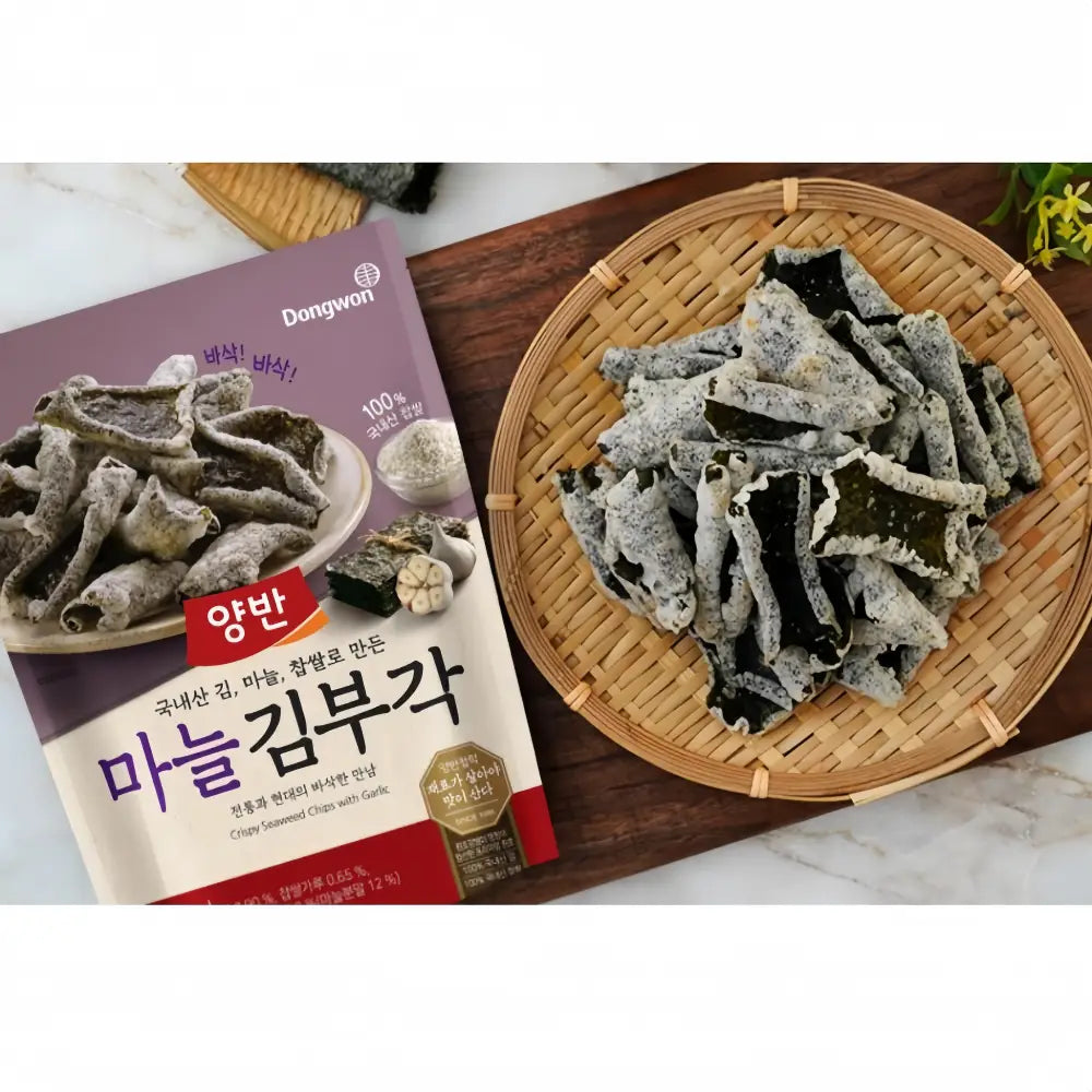 DONGWON F&B Seaweed Chips Garlic Flavor 50g