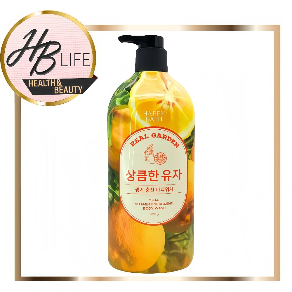 HAPPY BATH Real Garden Yuja Body Wash 900g