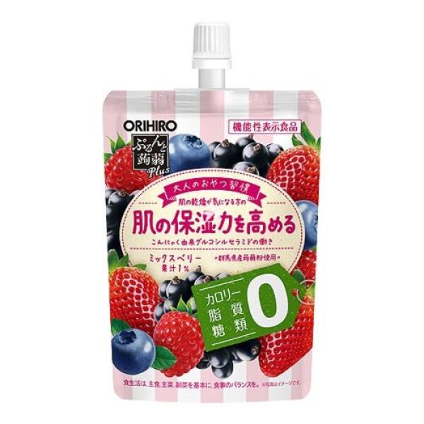 Gelée de konjac ORIHIRO Purunto (saveur fruits rouges) 130 g