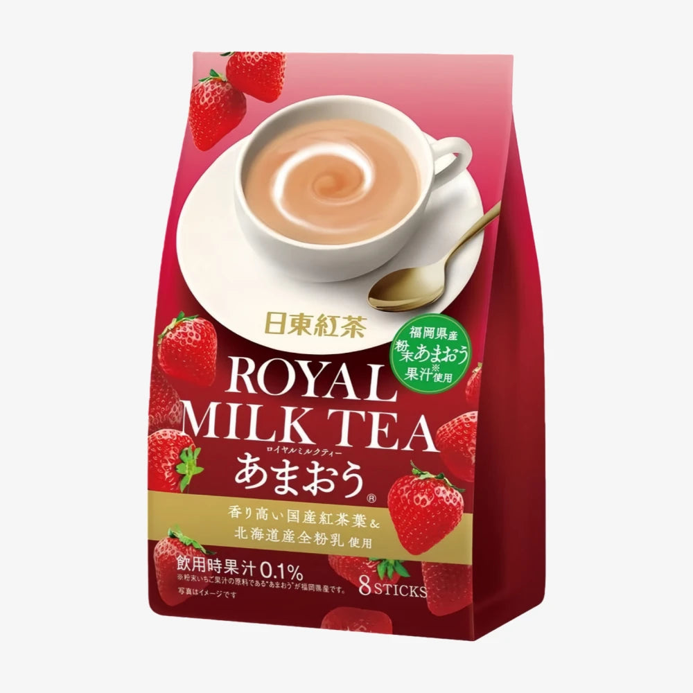 NITTO Hokkaido Royal Milk Tea (saveur fraise) 14g*8