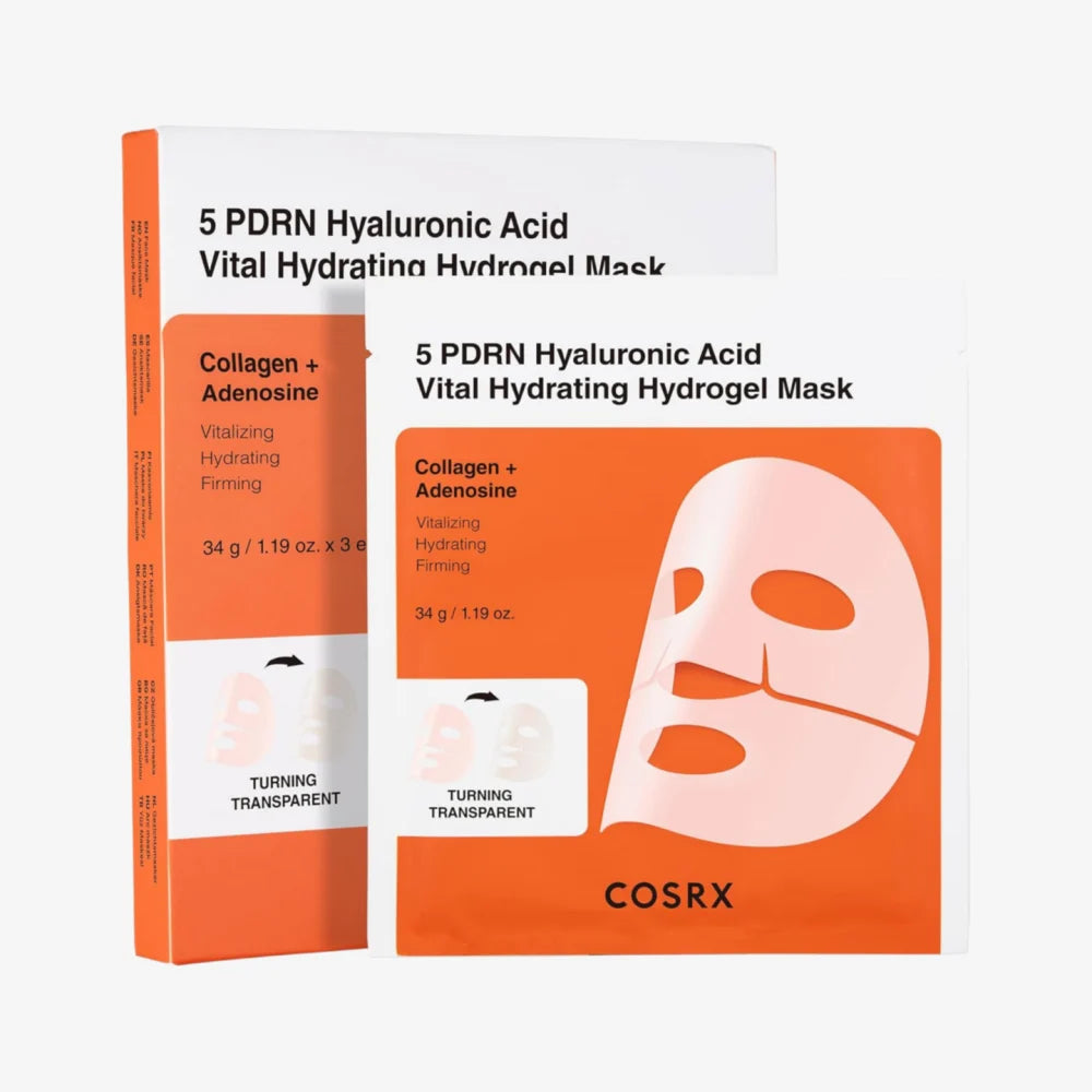 COSRX 5 PDRN Hyaluronic Acid Vital Hydrating Hydrogel Mask (3) – Axia ...