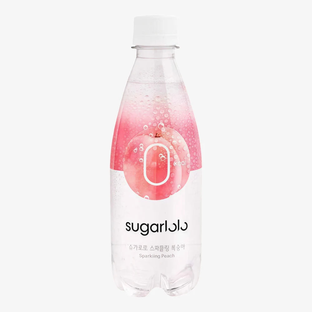 Eau pétillante SUGARLOLO 0 kcal (saveur pêche) 350 ml