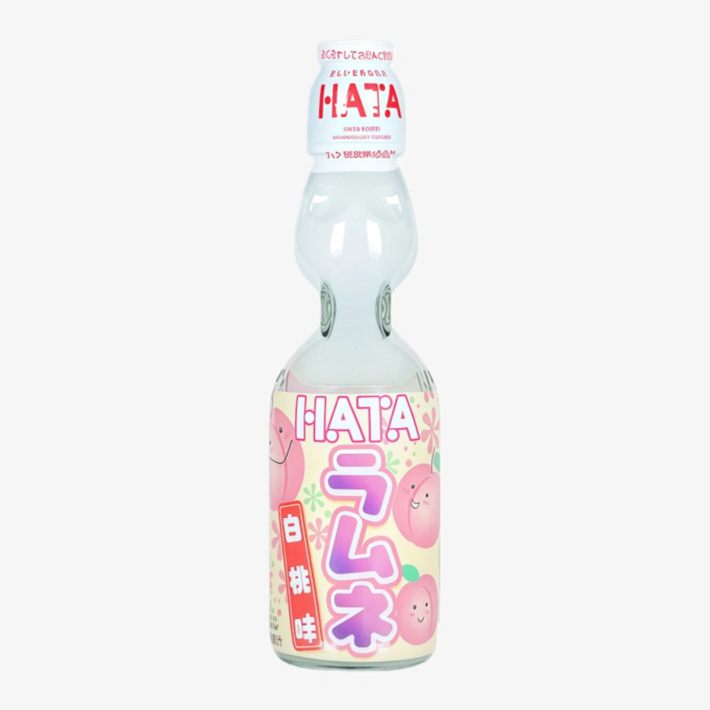 Soda Ramune HATA, saveur pêche blanche, 200 ml