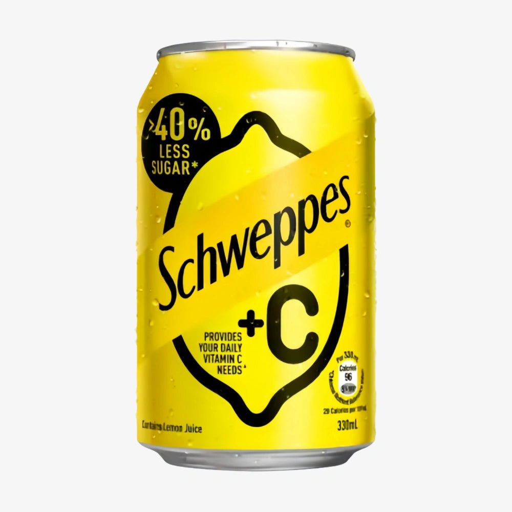 Schweppes +C Soda au citron 330 ml