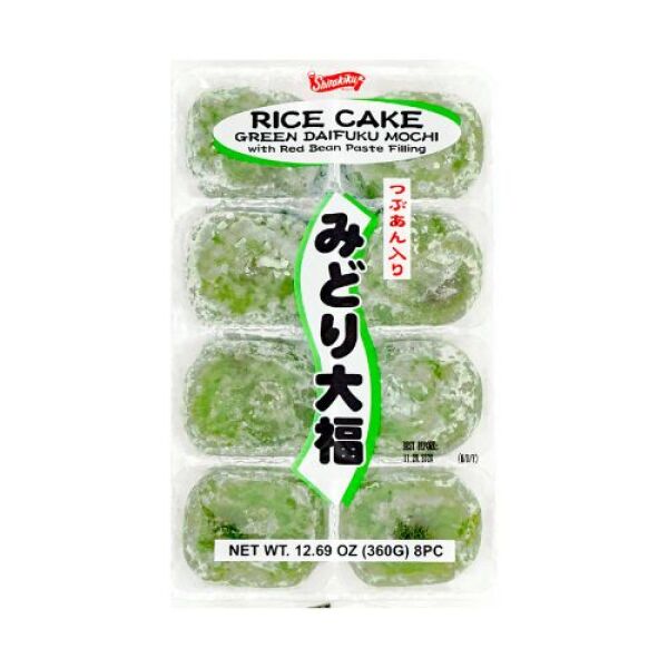Shirakiku Daifuku Green Bean Mochi Rice Cake 360g