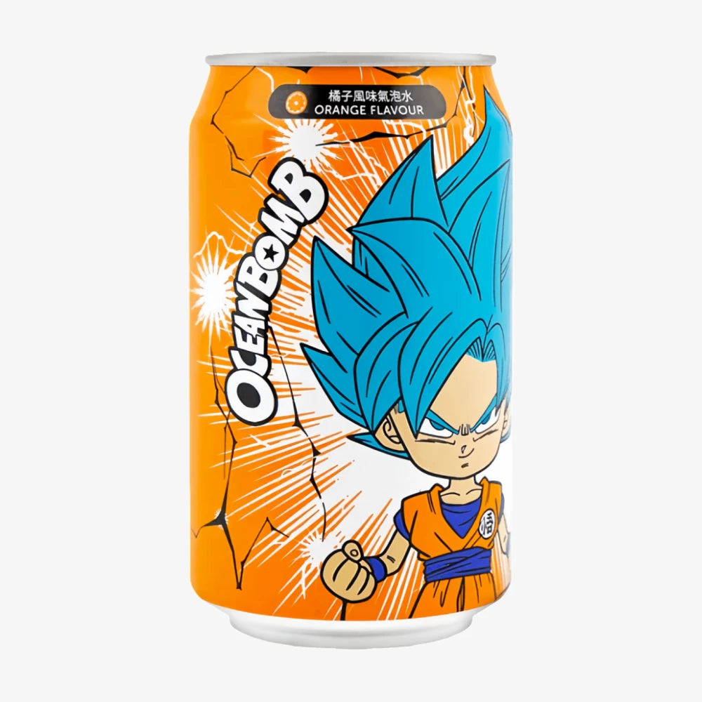 Eau pétillante Ocean Bomb Dragonball (saveur orange) 330 ml