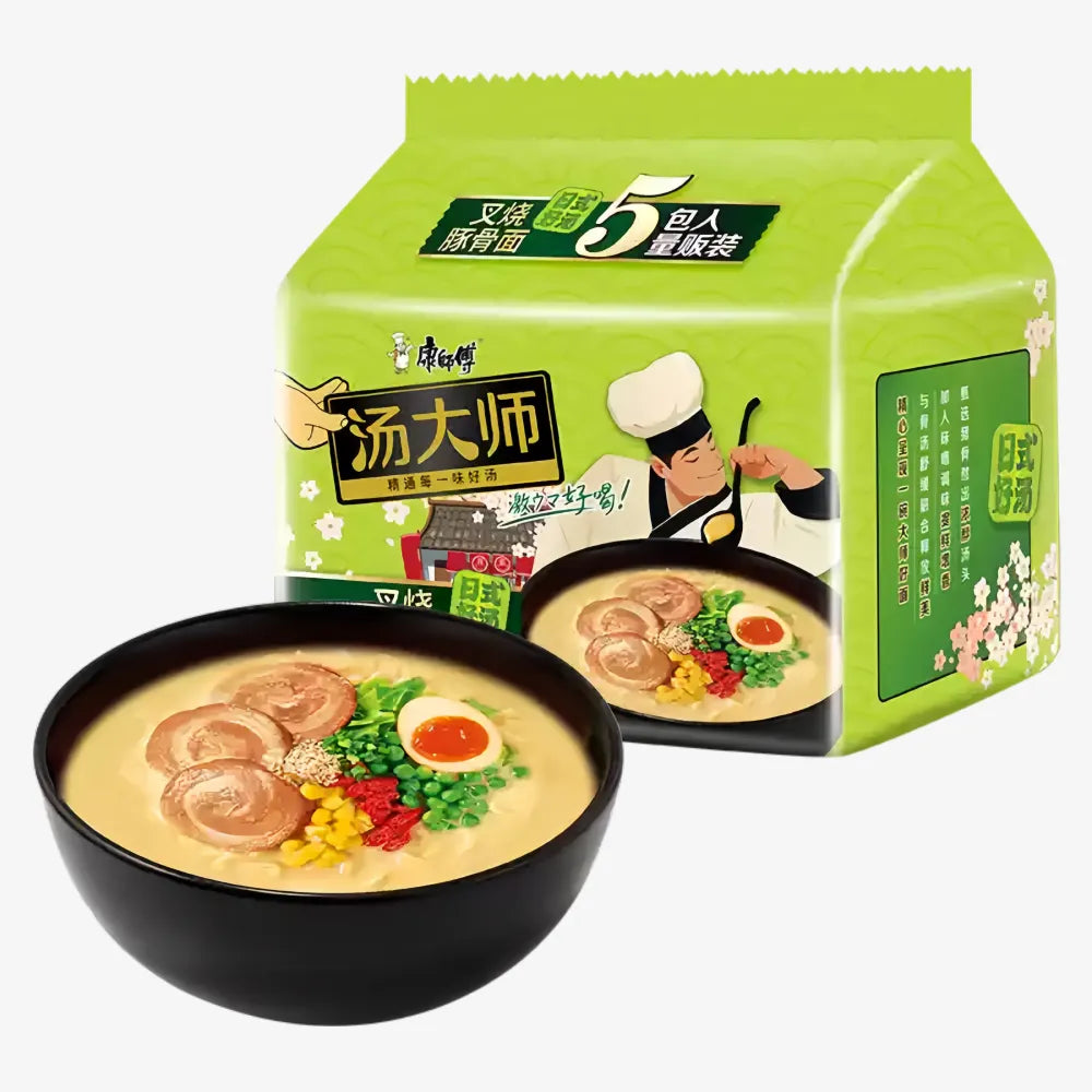 KSF Soup Master Tonkotsu Pork Bone Noodles 5pk
