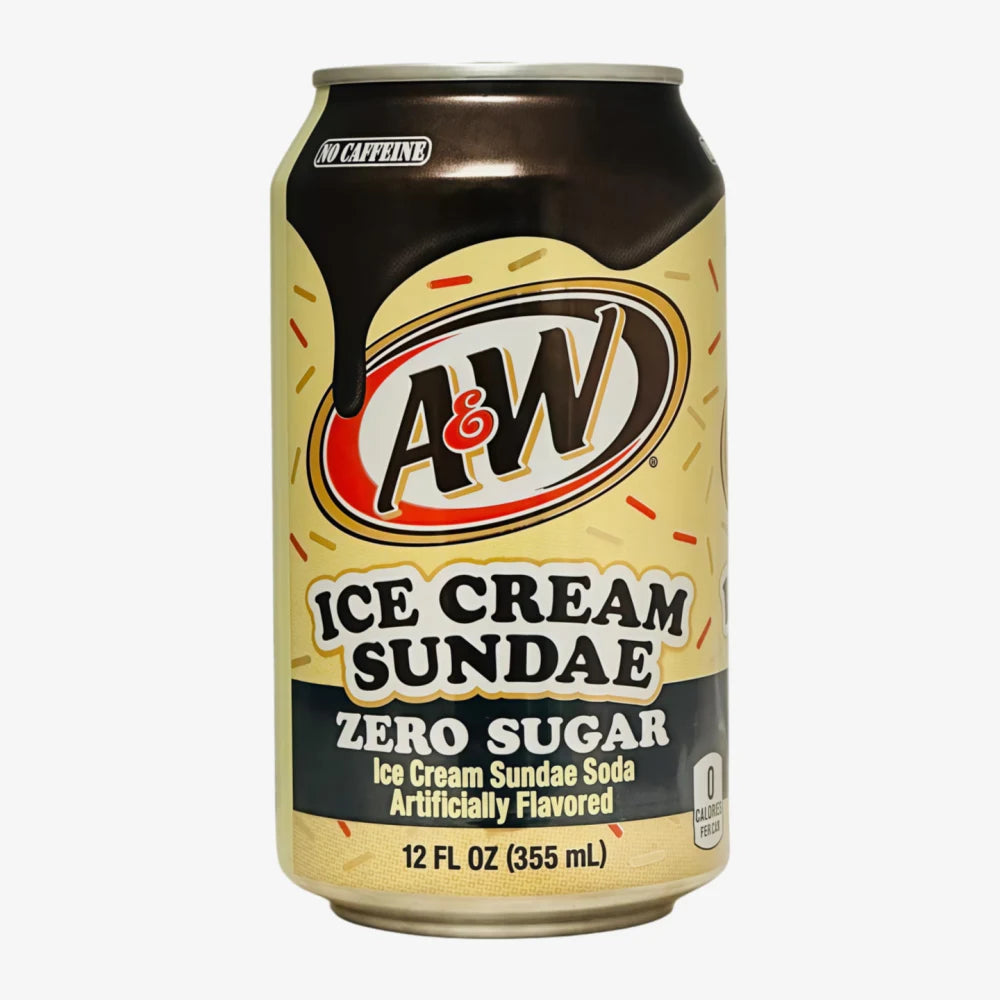 Canettes de crème glacée A&amp;W Zero Sundae 355 ml