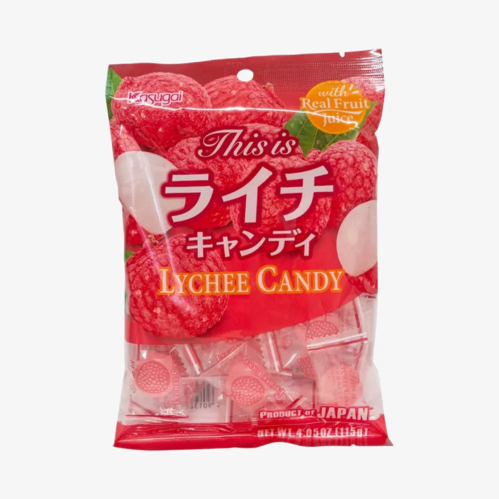 KASUGAI Lychee Hard Candy 115g