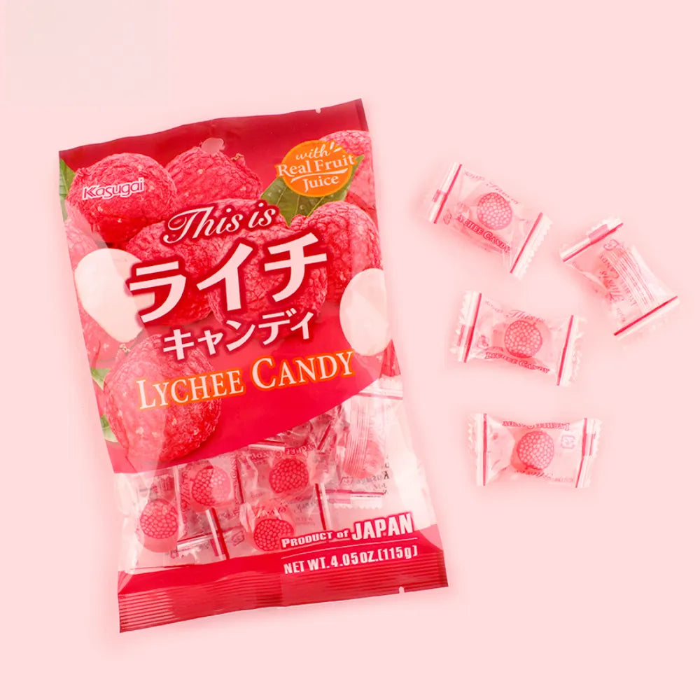 KASUGAI Lychee Hard Candy 115g