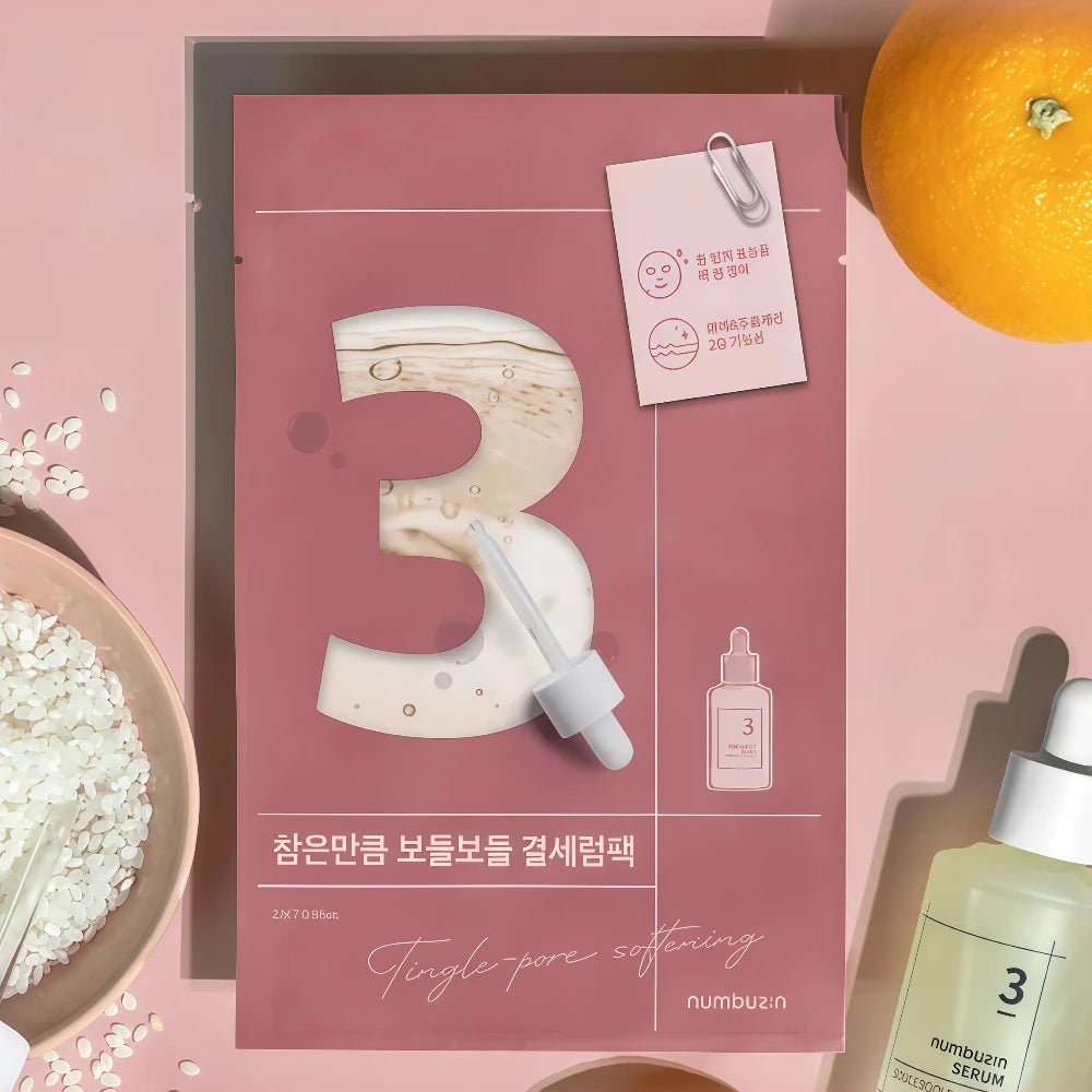 NUMBUZIN NO. 3 Tingle-Pore Softening Sheet Mask 4pcs