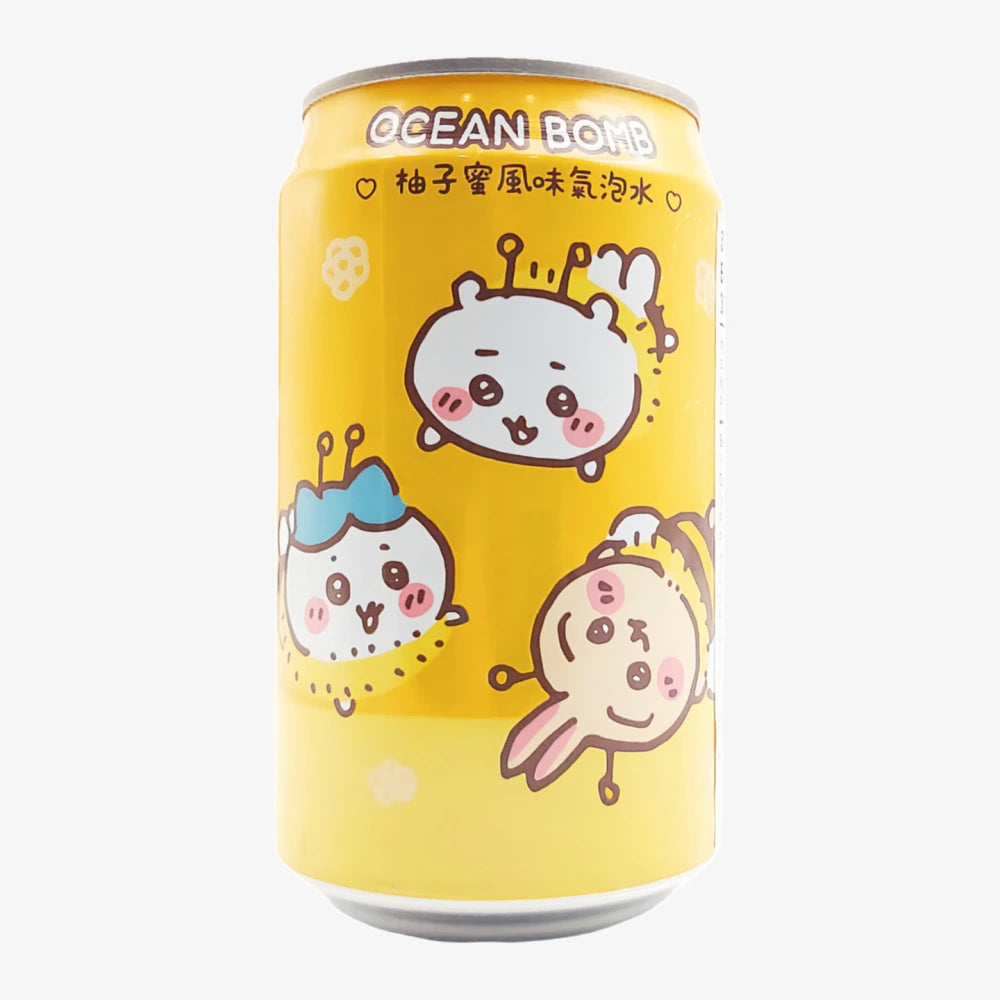 Eau pétillante Ocean Bomb saveur miel et pamplemousse 330 ml