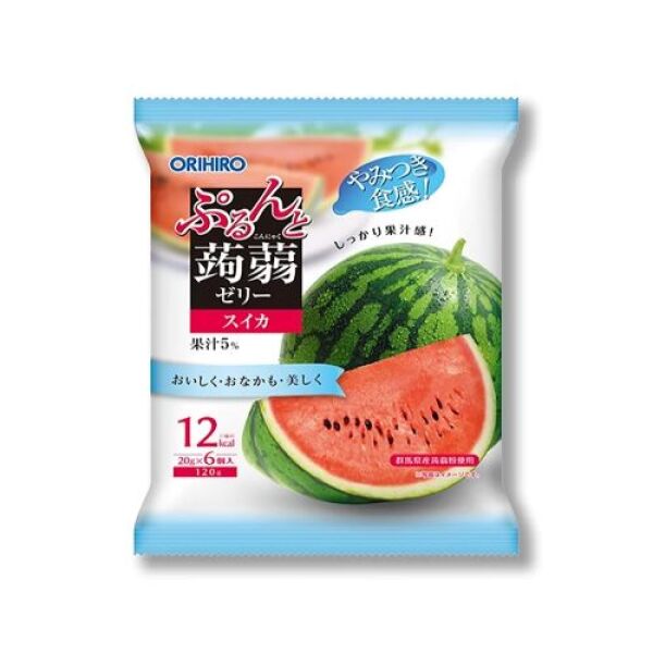 Gelée de konjac ORIHIRO saveur pastèque 120 g