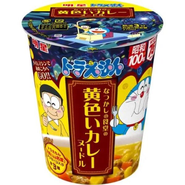 MYOJO Doraemon Noodle Yellow Curry Flavor 72g