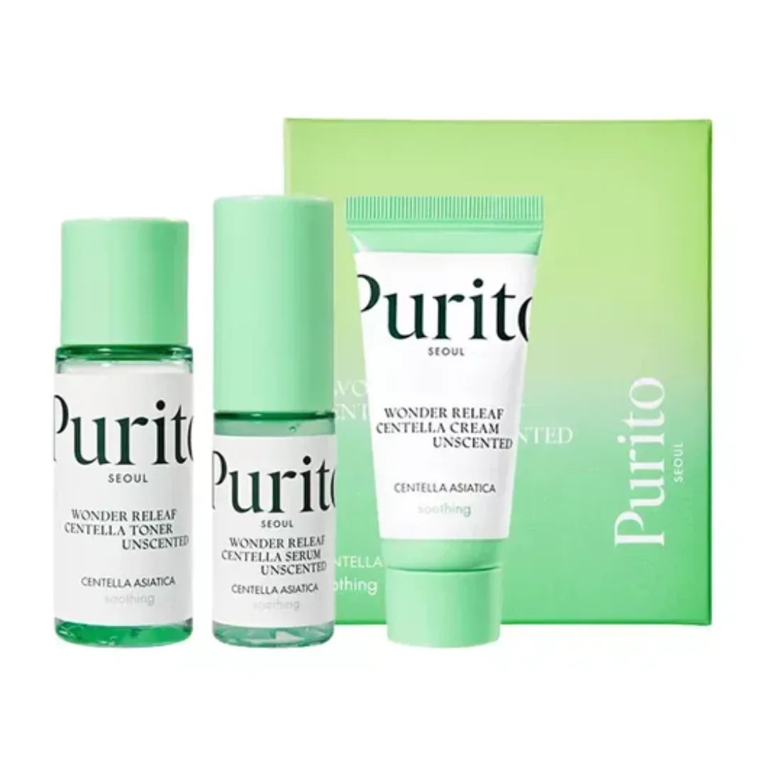 PURITO Wonder Releaf Centella Mini Kit Unscented