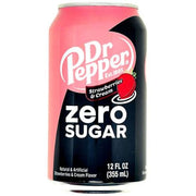 Dr. Pepper 0 Sugar Soda (Starwberry Cream Flavor) 355ml