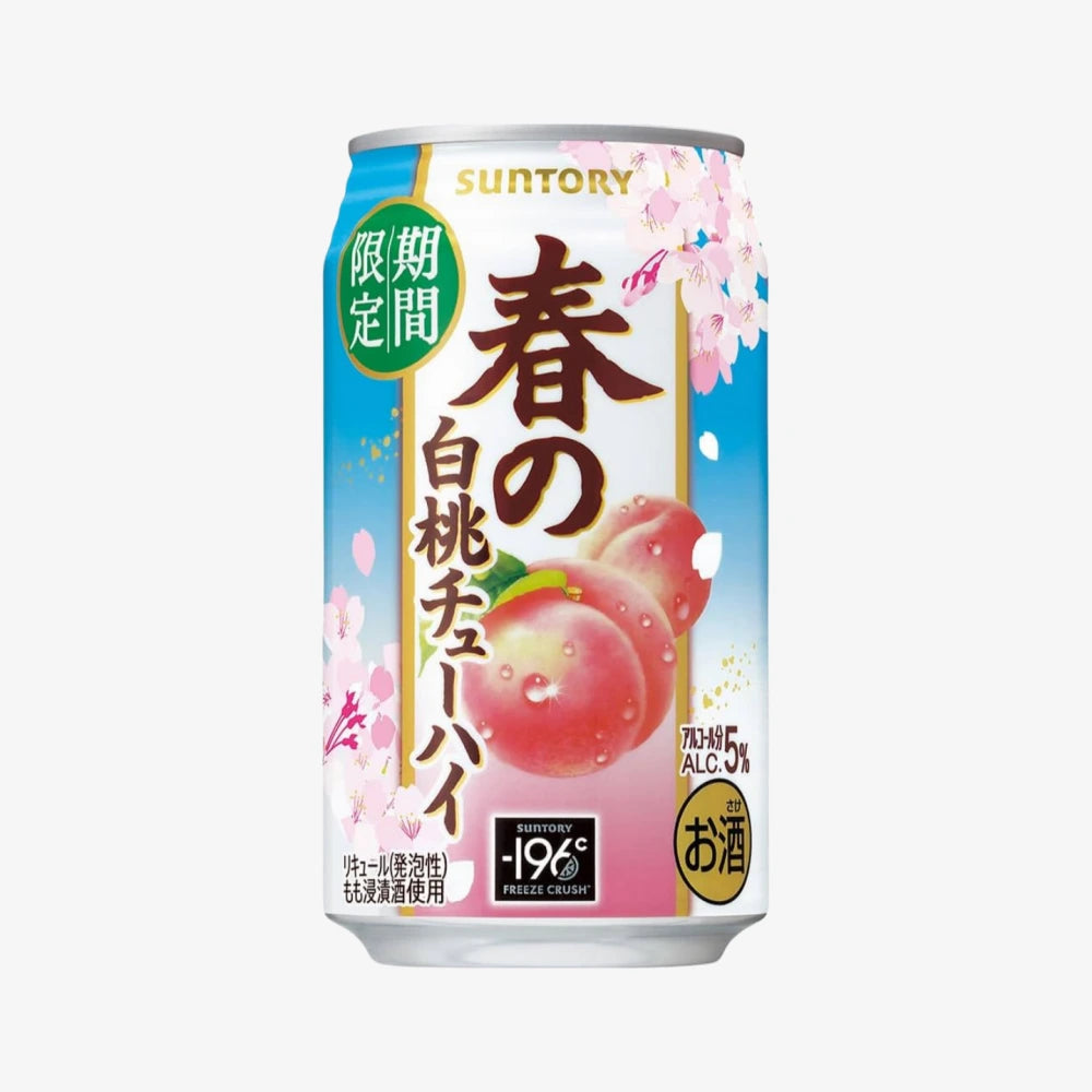 SUNTORY Chuhai Juice (Spriing White Peach Flavor) 350ml