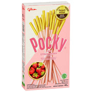 GLICO Pocky Biscuit Sticks (Milk Strawberry Flavor) 45g
