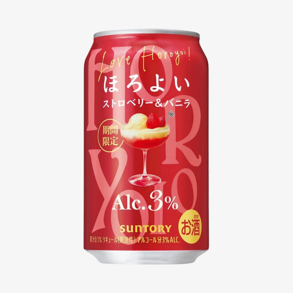 SUNTORY Horoyoi Juice (Strawberry+Vanilla Flavor) 350ml