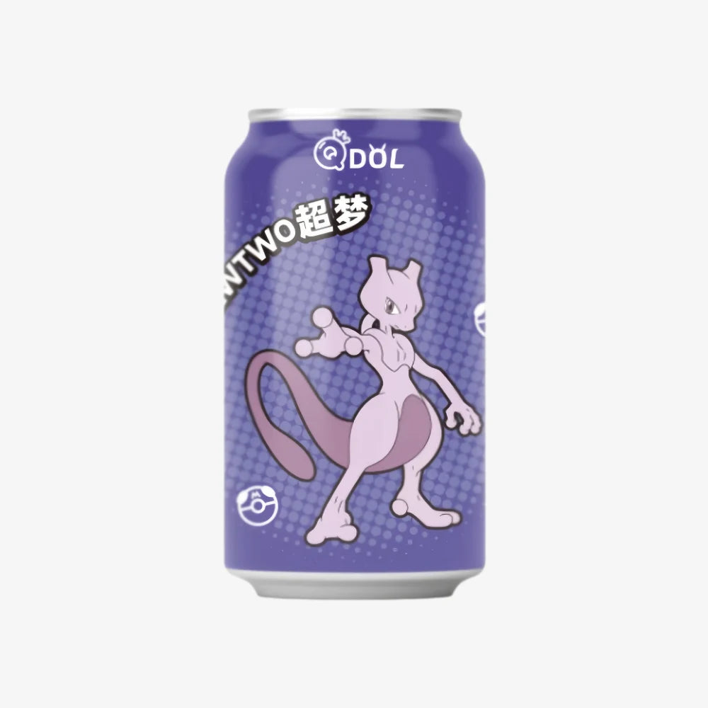 QDOL Ginger Lemon Sparkling Water Pokemon Mewtwo 330ml