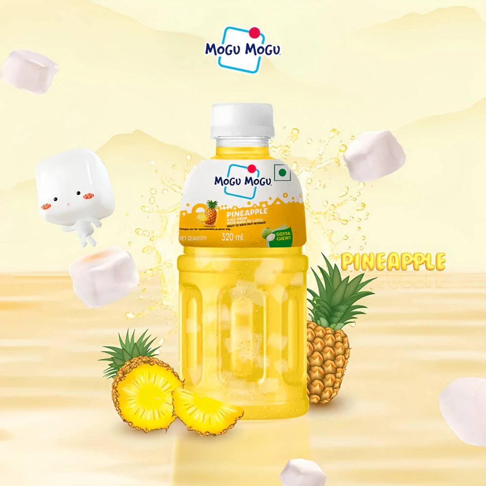 Mogu Mogu Nata de Coco Boisson Saveur Ananas 320 ml