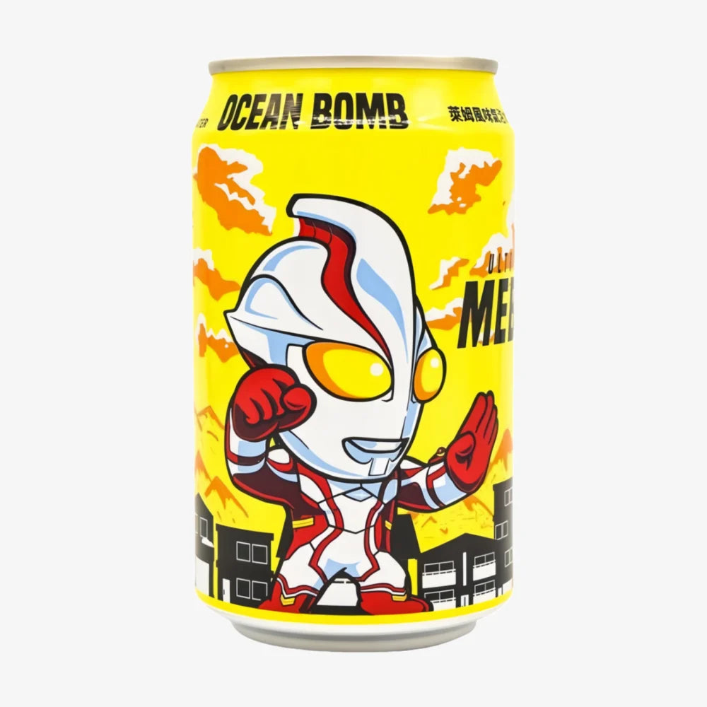 Eau pétillante Ocean Bomb Ultraman Mebius (saveur citron vert) 330 ml