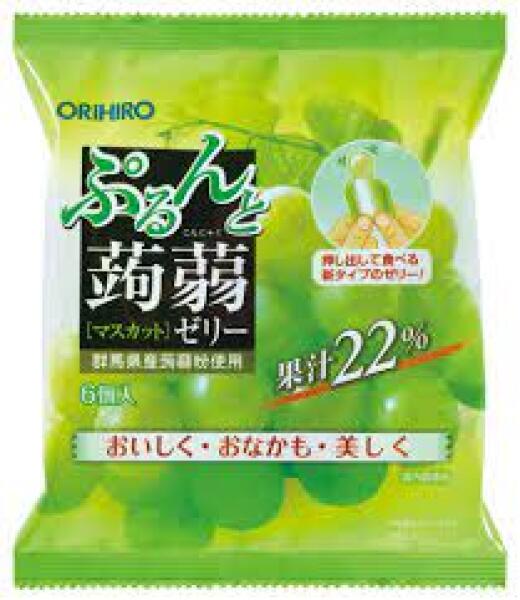 Gelée de konjac ORIHIRO saveur muscat 20 g x 6