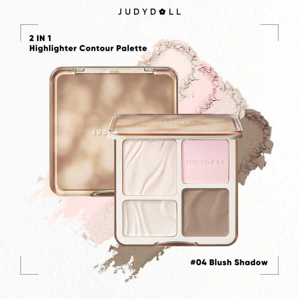 JUDYDOLL Highlighter Contour Palette 04