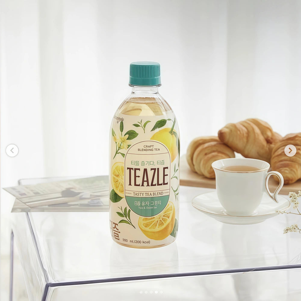 Thé vert citron Woongjin Teazle 500 ml
