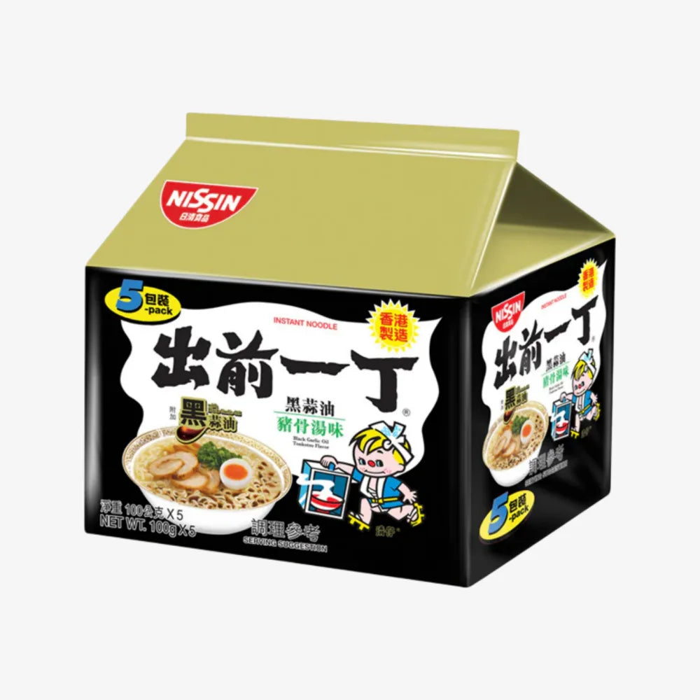 NISSIN Black Garlic Oil Tonkotsu Noodle *5