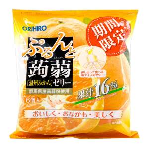 ORIHIRO Konjac Jelly Orange Flavor 20g*6