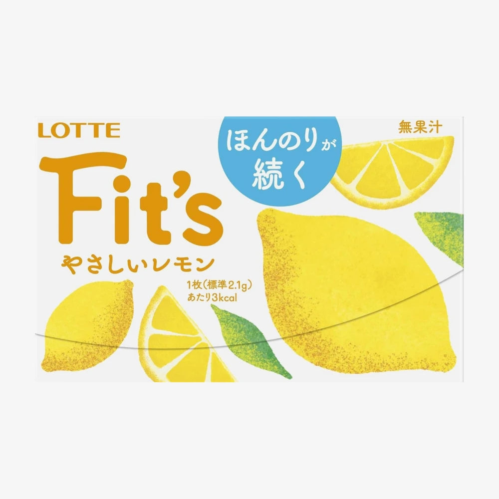 LOTTE Fit's Gum Lemon Flavor 12pcs