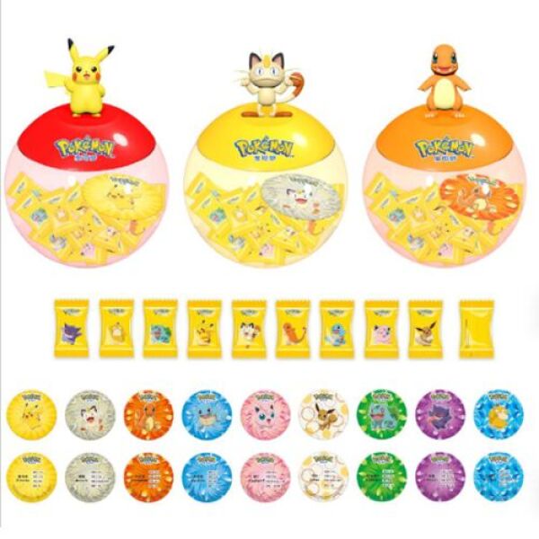 LDXT Pokemon Fruit Gummy Ball Orange & Mango Flavor 120g